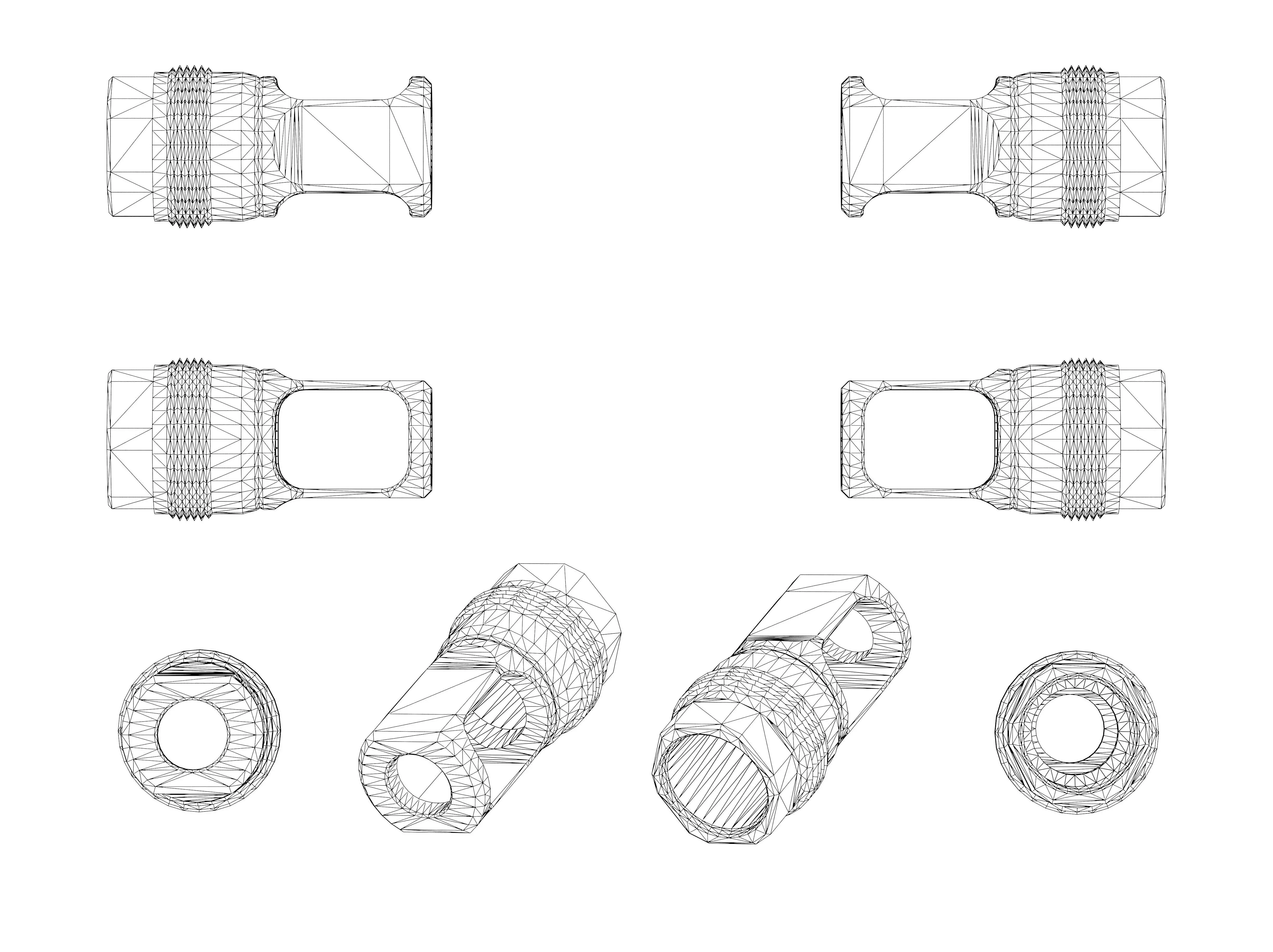 FPM M80 Muzzle Brake for 223 and 308 Low-poly 3D model_11