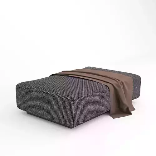 Loft Ottoman Pouf with fabric cover