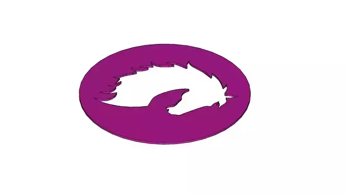 Elegant Horse Head Silhouette Stencil Circle Design