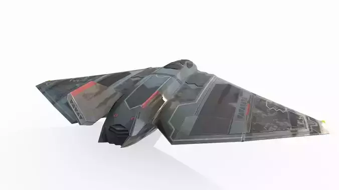 Future sci-fi stealth drones