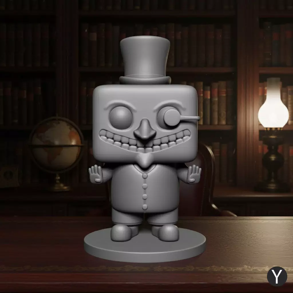 Joker funko with base 3D print model