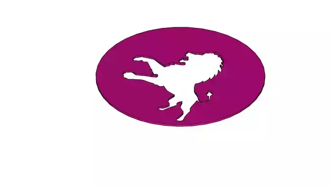 Roaring Lion Stencil Design