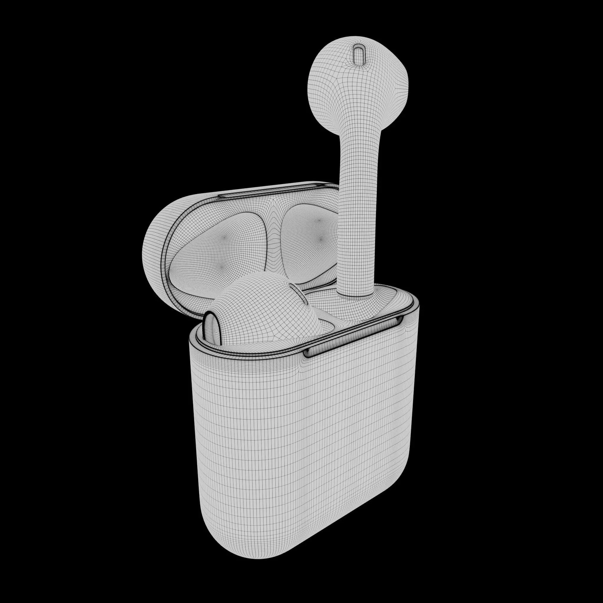 airpod 1 gen 3D model_6