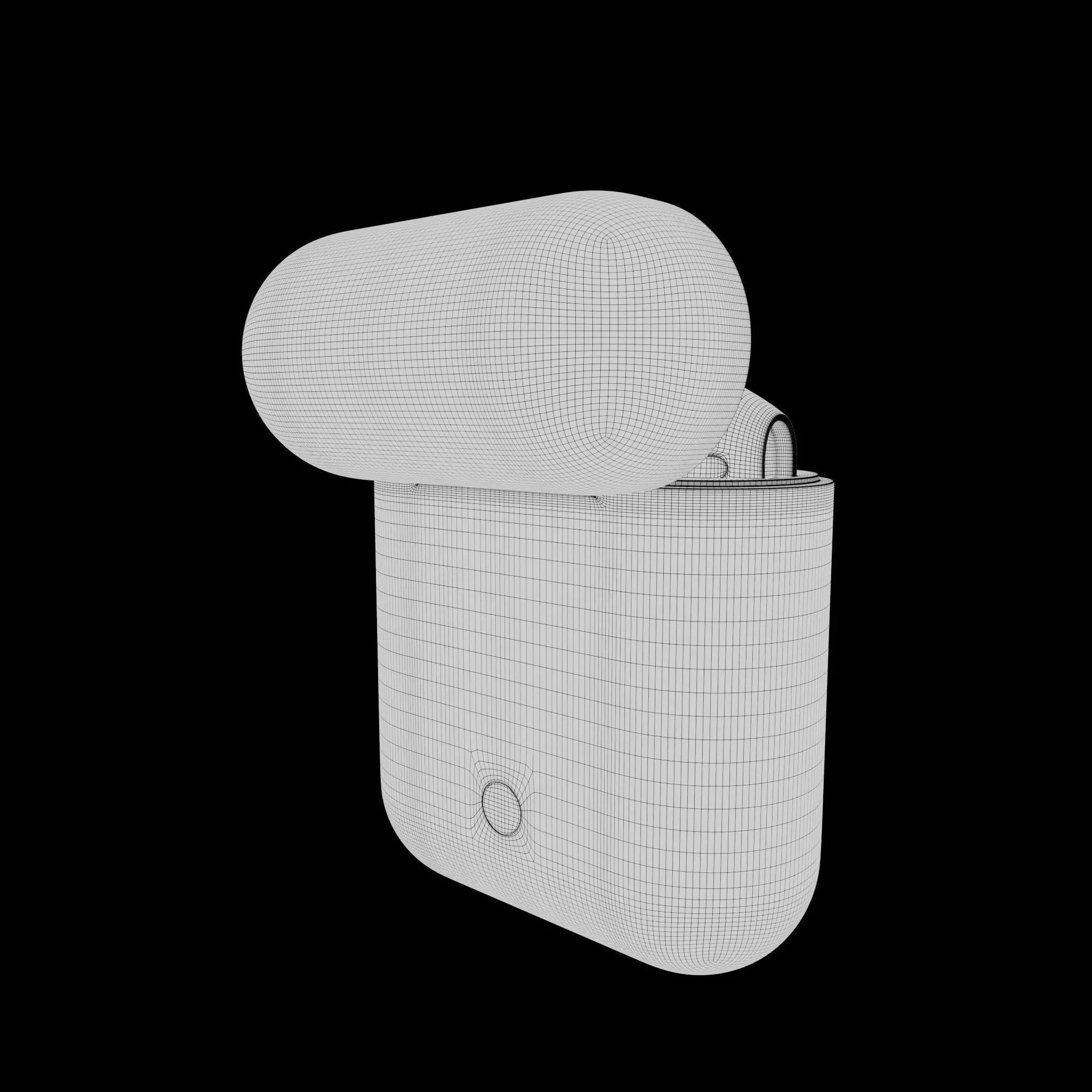 airpod 1 gen 3D model_8