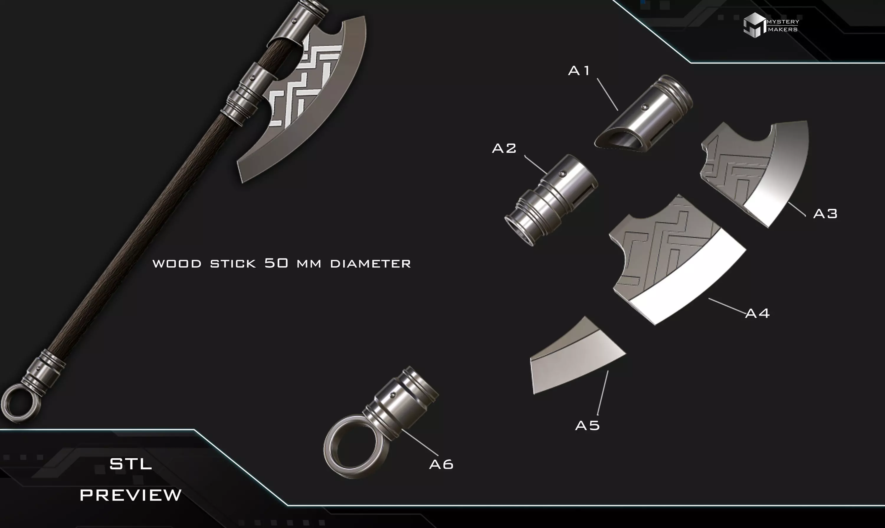Garruk full body armor 3D print model_4