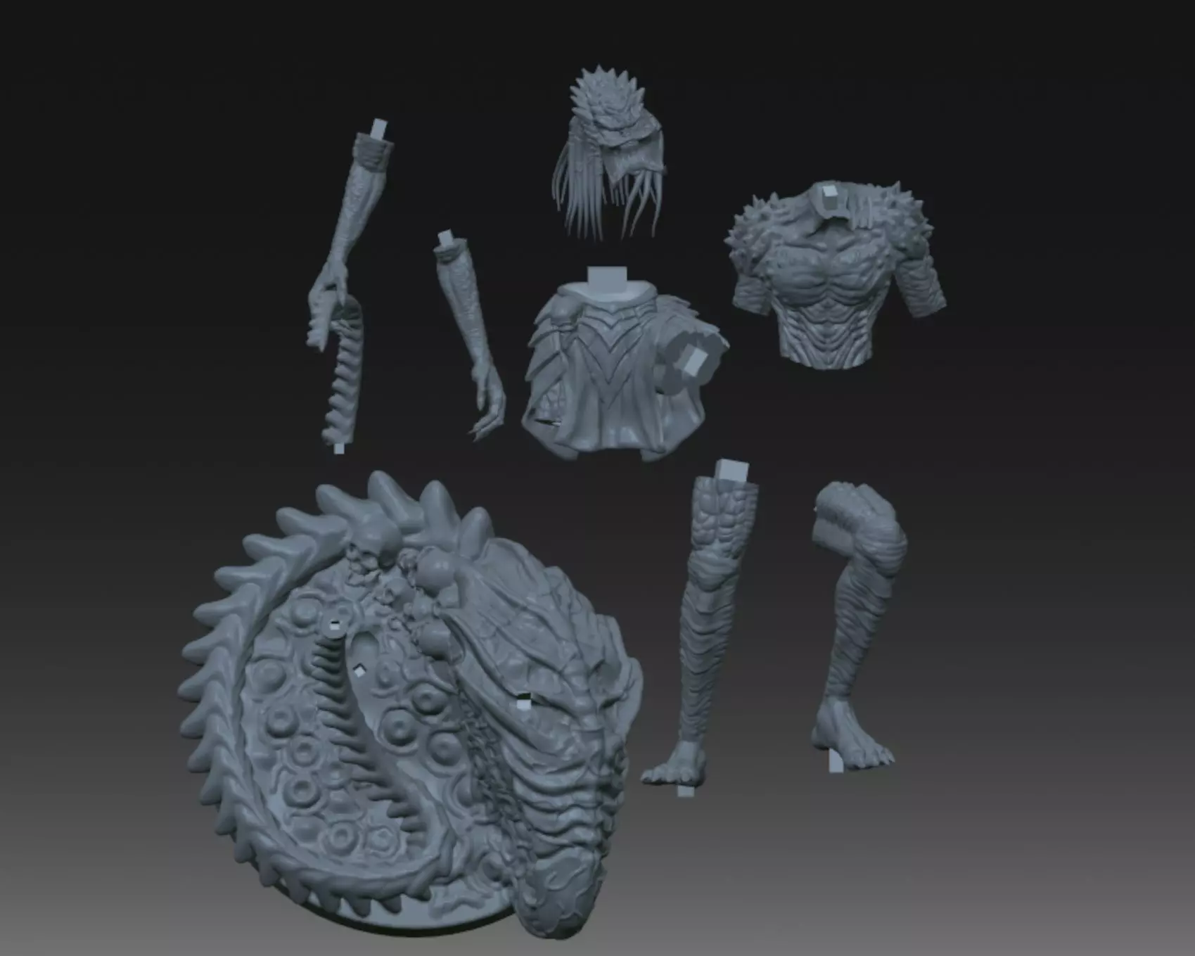Doomsday predator 3d printing STL 3D print model_4