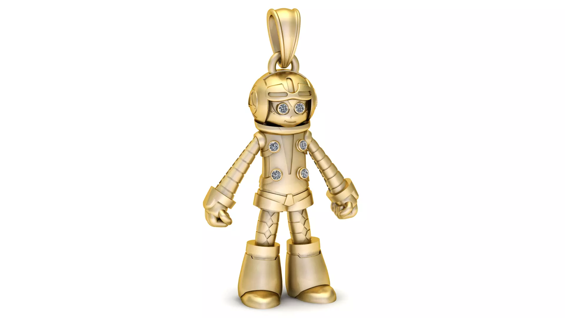 CUTE ROBOT PENDANT 3D print model_1