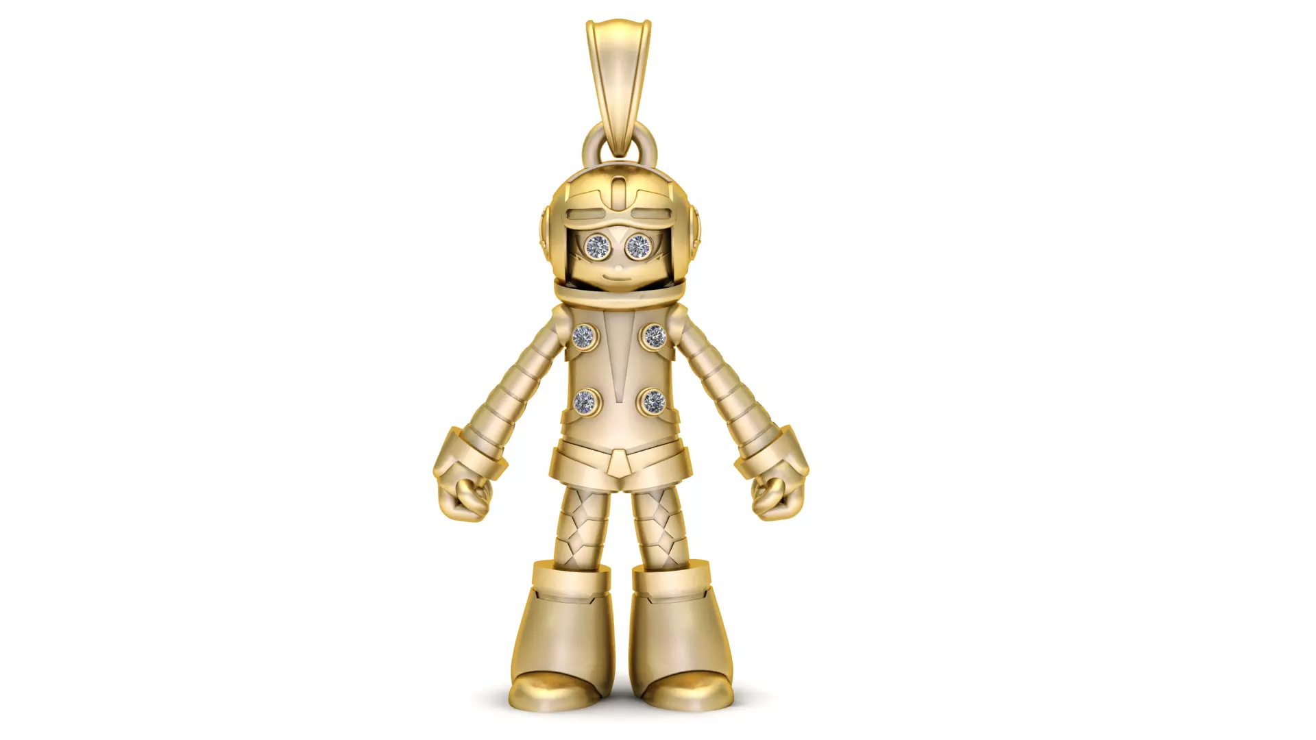 CUTE ROBOT PENDANT 3D print model_0