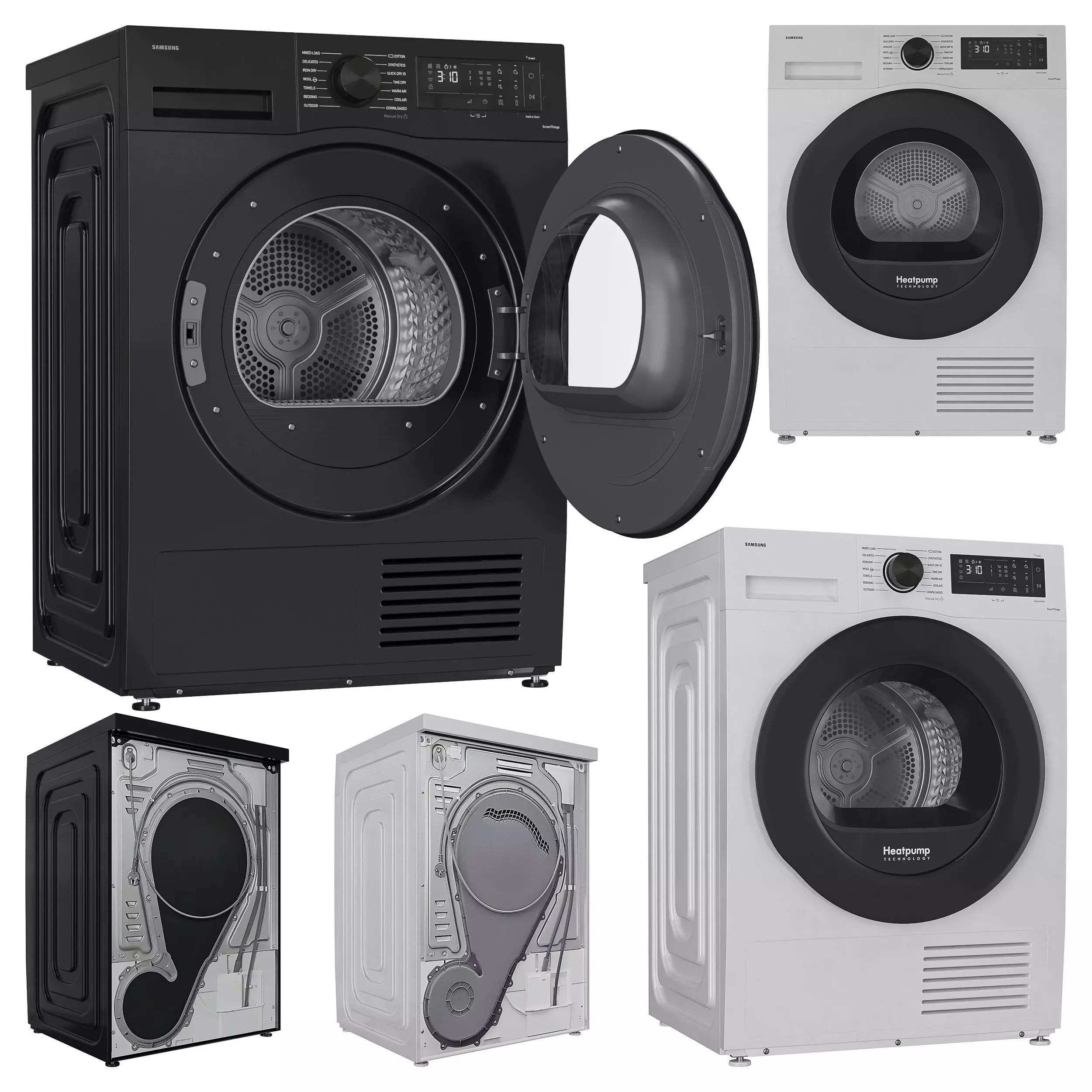 Samsung Washing Machine and Dryer 3D model_1