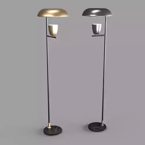 Lighty Floorlight Golden and Silver