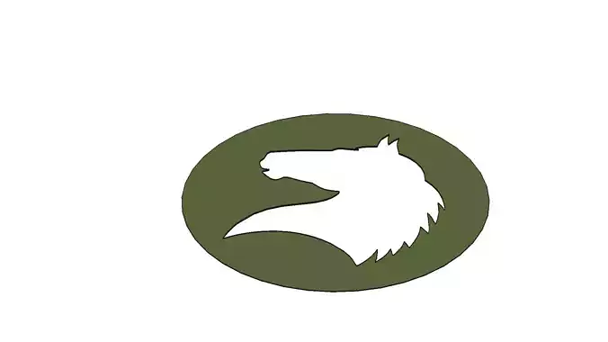 Horse Head Silhouette Stencil