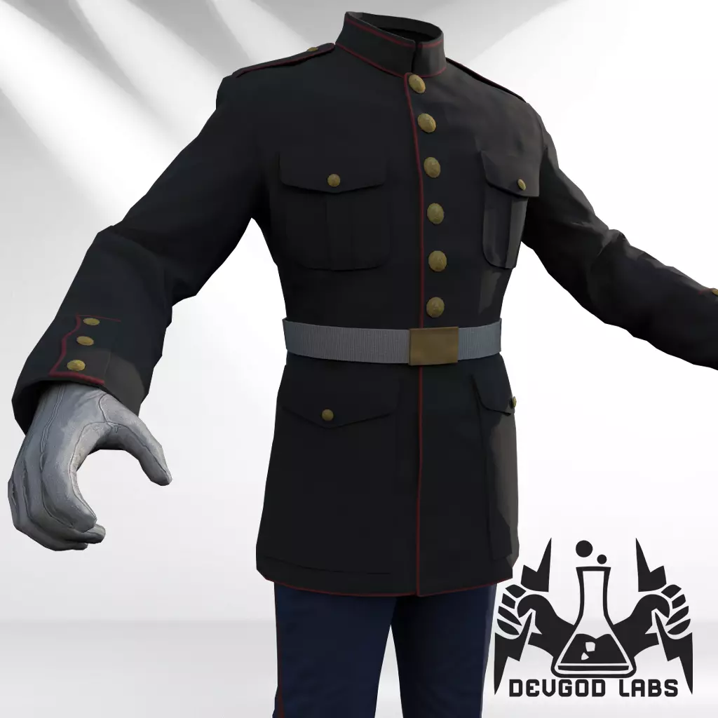3D model United States Marine Corps Dress Blues Uniform USMC VR / AR /  low-poly | CGTrader