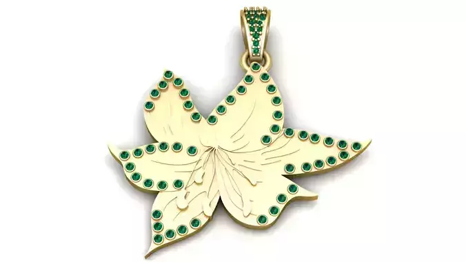 Birthstone Birthflower Pendant