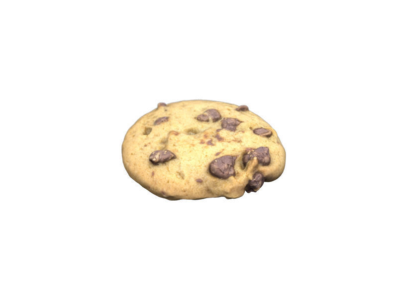 CHOC CHIP COOKIE - LOW and HIGH Poly 3D model_5