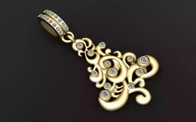  Baroque Bloom Pendant