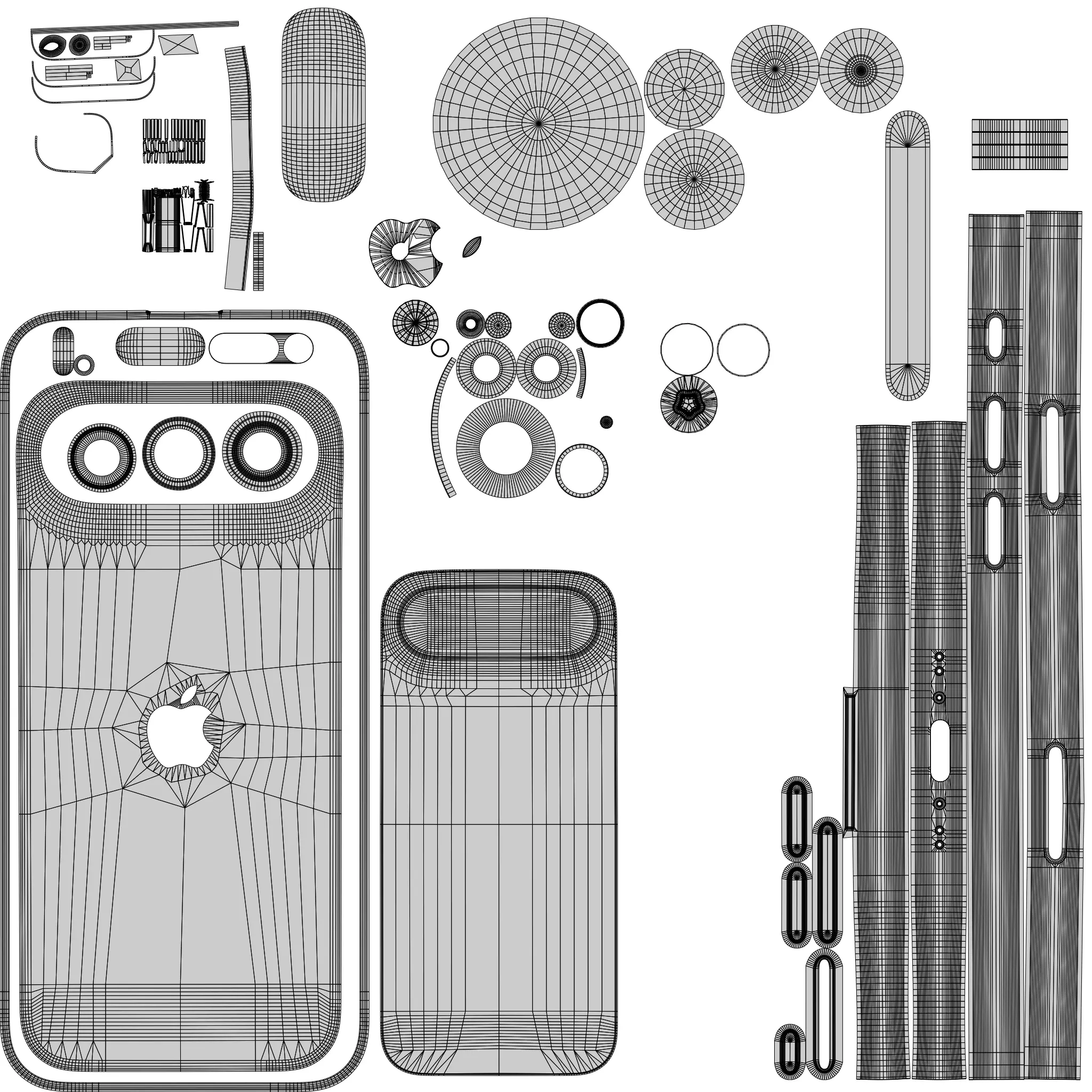 Apple Iphone Air 2025 Black 3D model_12