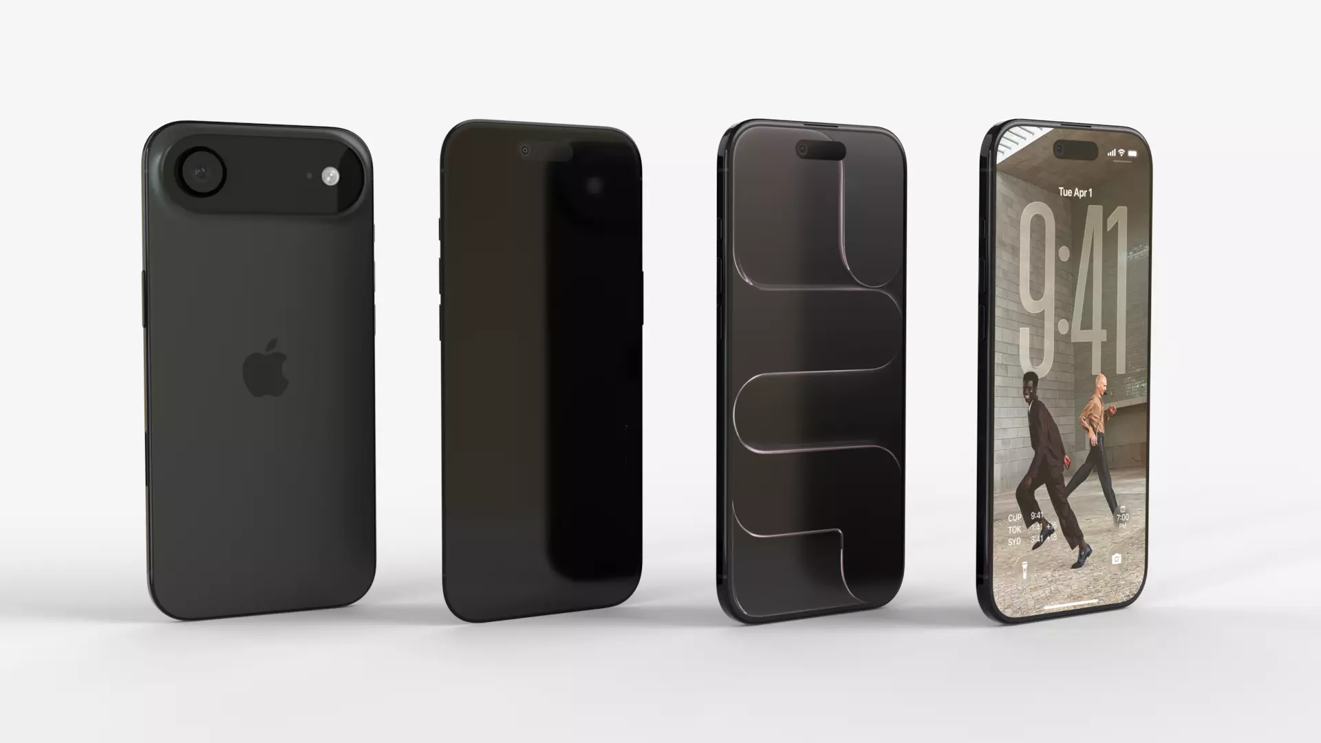 Apple Iphone Air 2025 Black 3D model_0