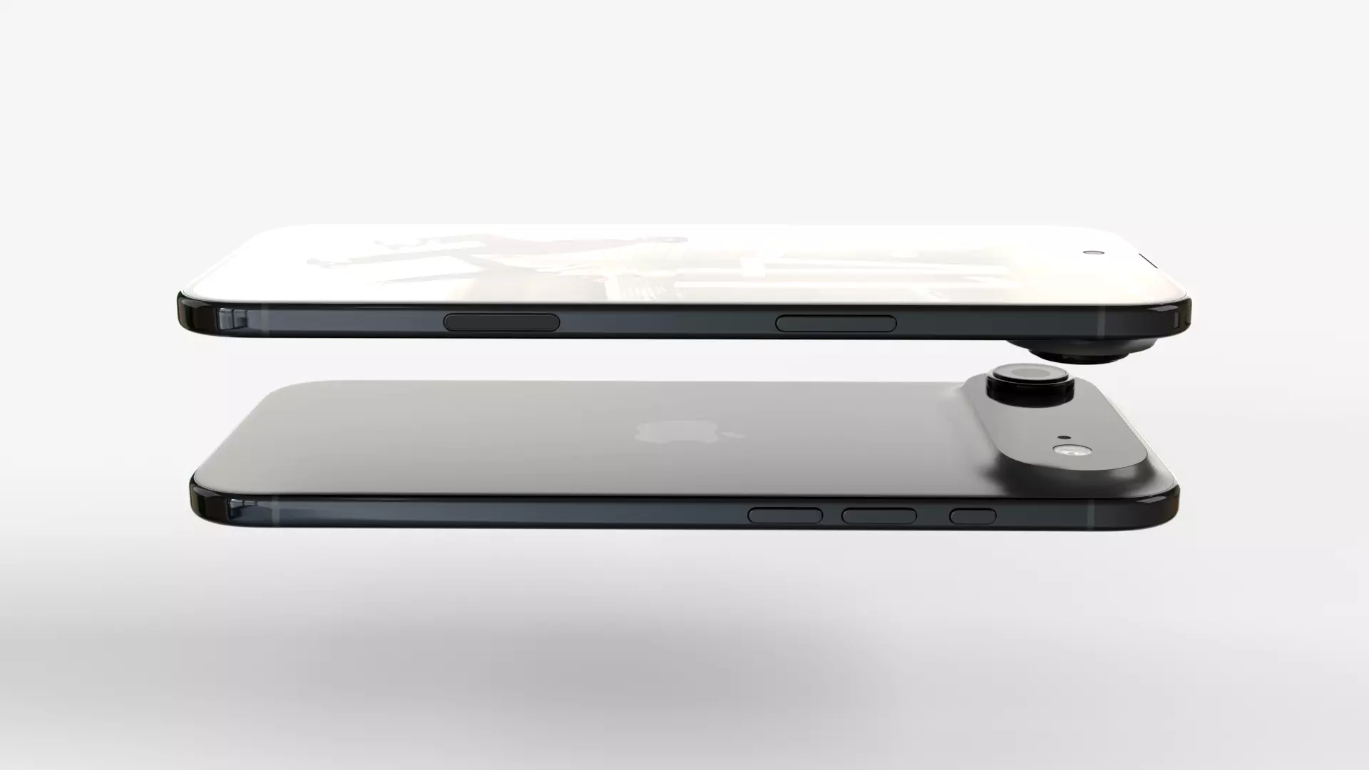 Apple Iphone Air 2025 Black 3D model_7