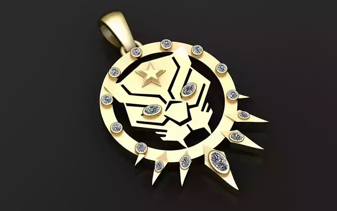 Panther Head Pendant
