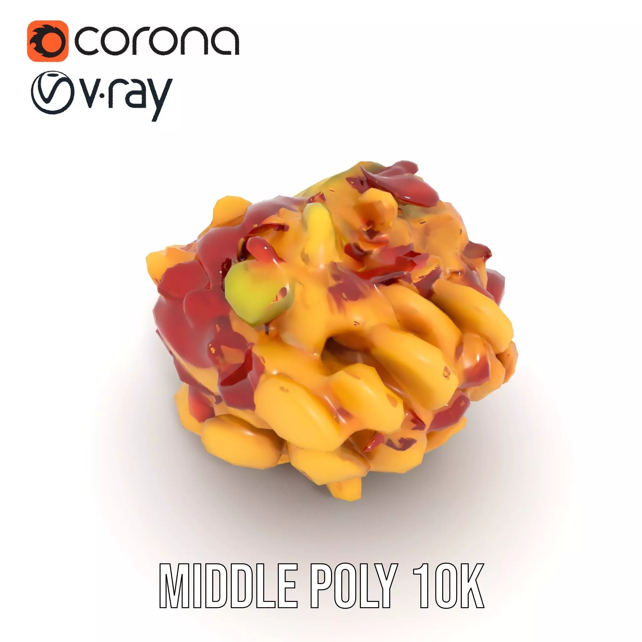 Savory Potato Salad model pack Low-poly 3D model_7