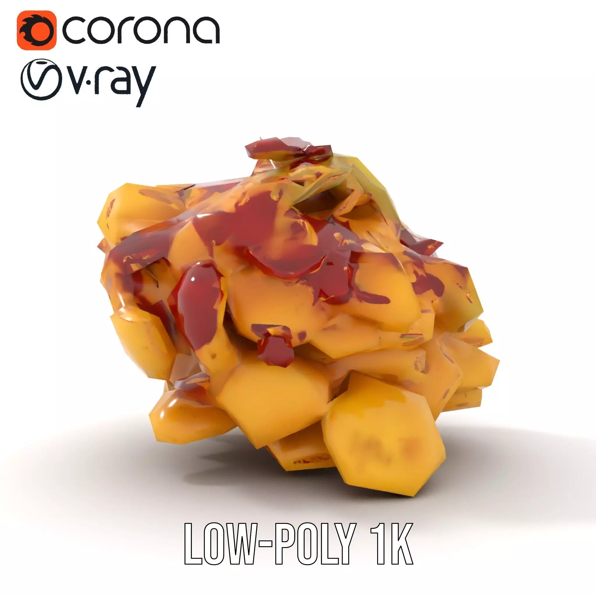 Savory Potato Salad model pack Low-poly 3D model_10