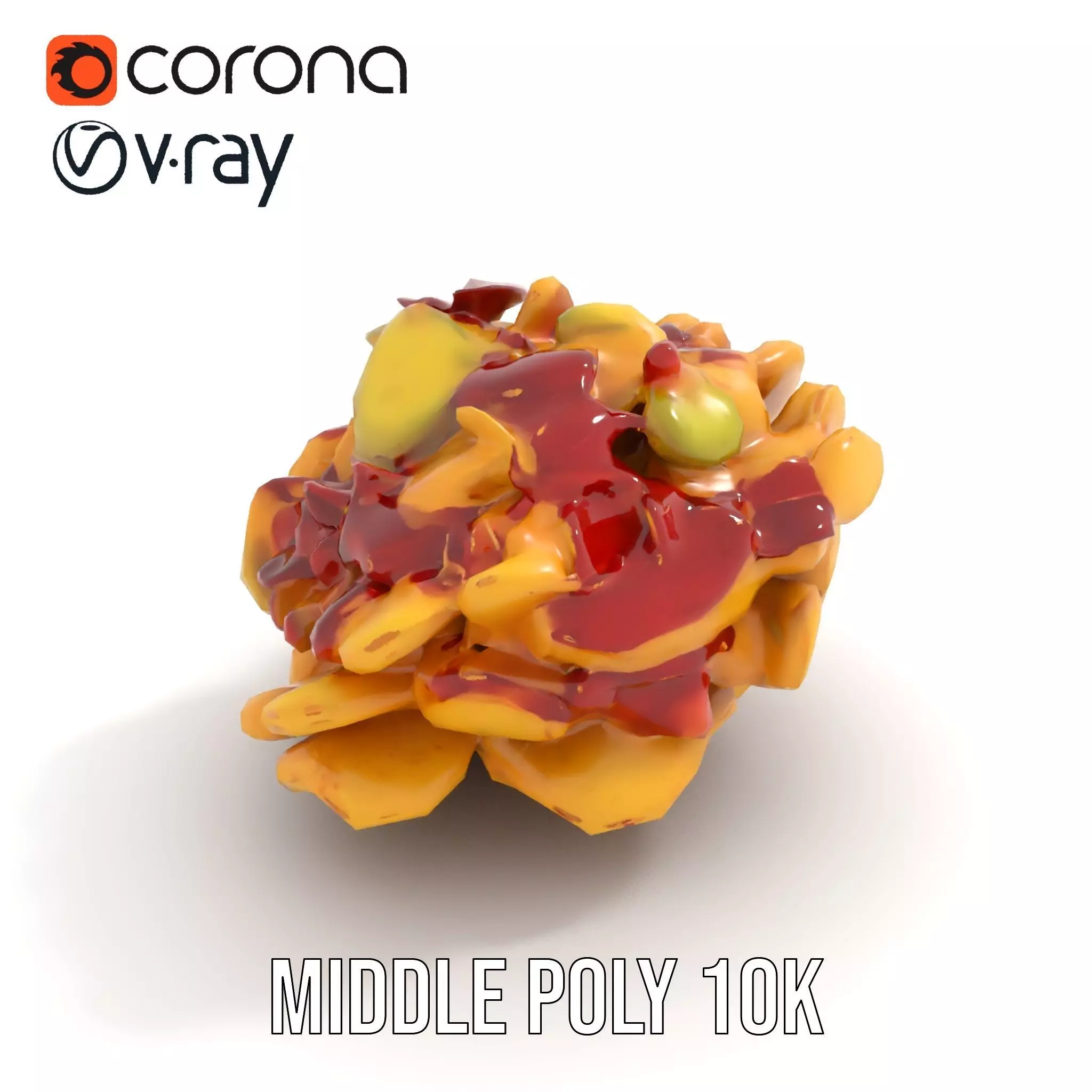 Savory Potato Salad model pack Low-poly 3D model_12