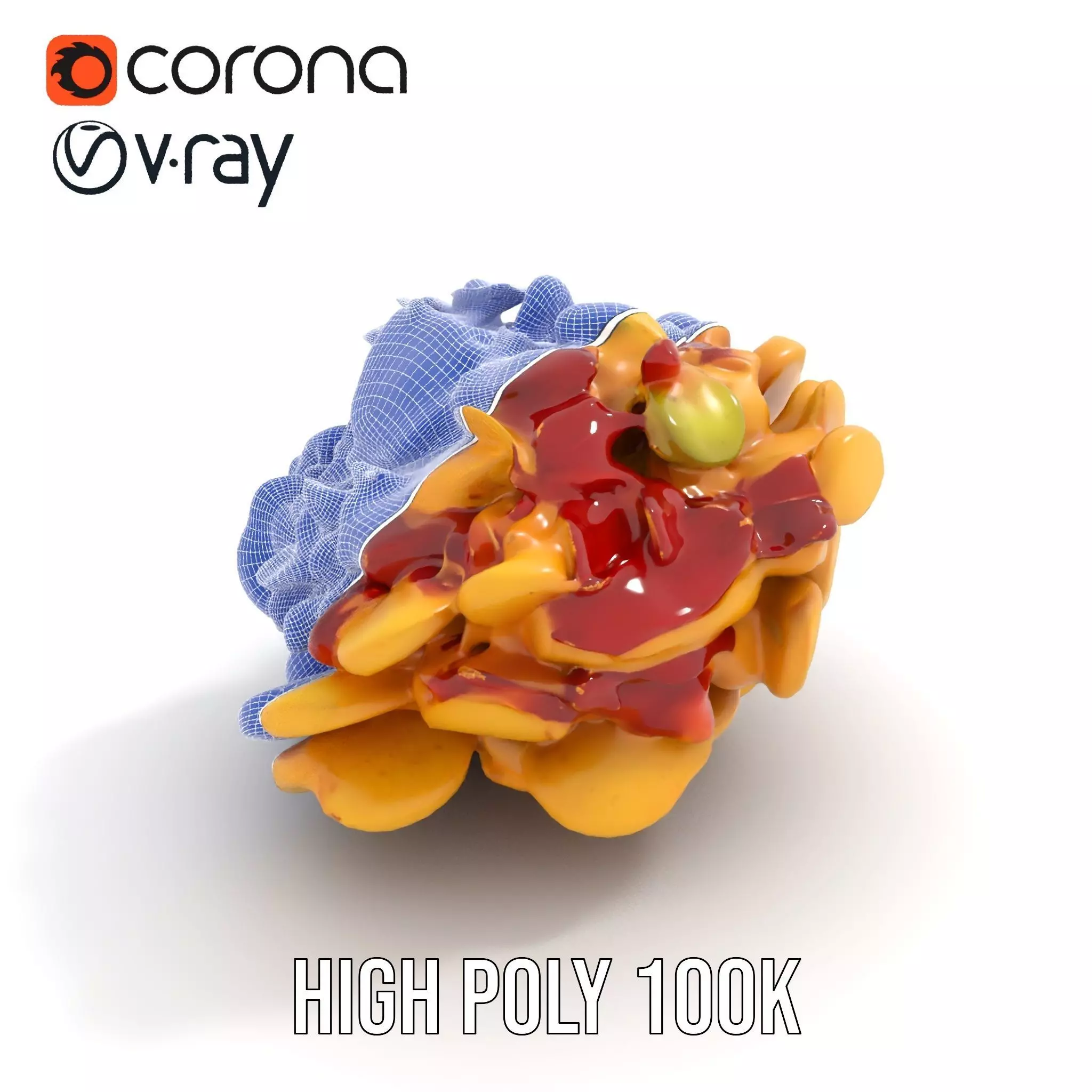 Savory Potato Salad model pack Low-poly 3D model_21