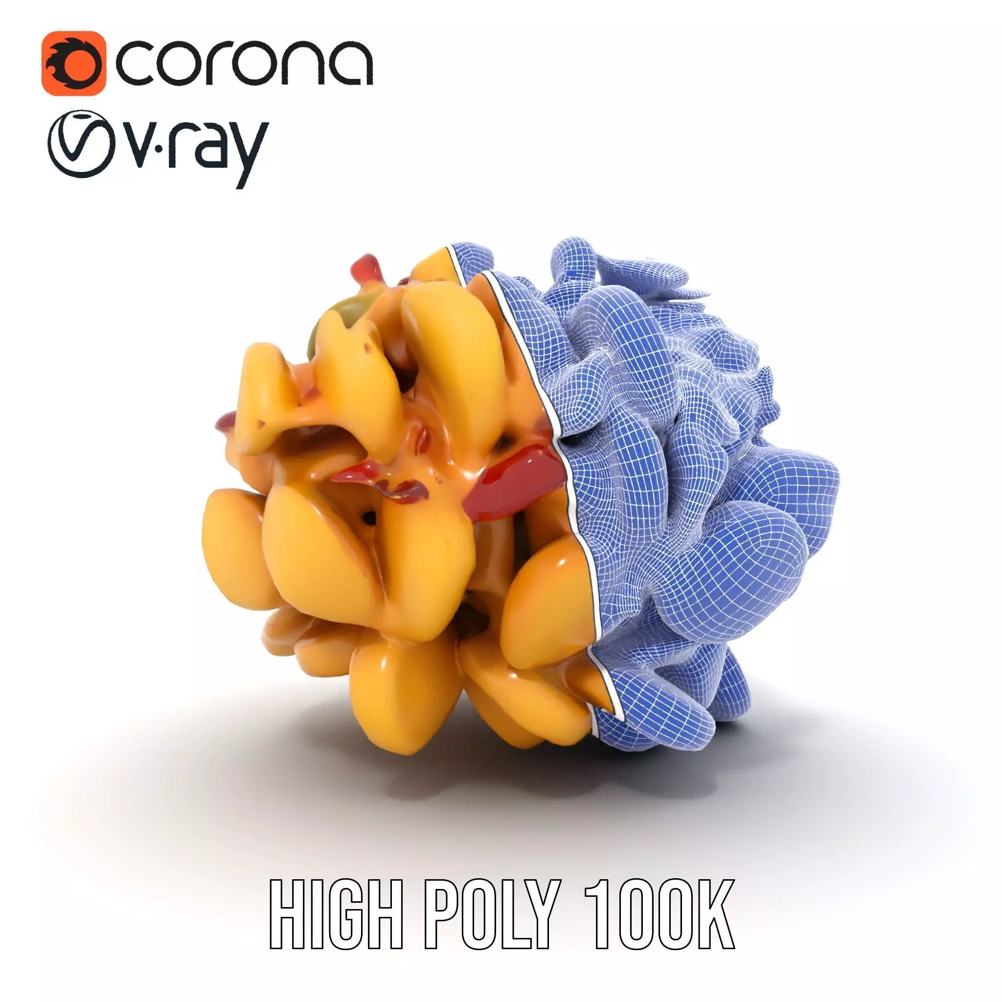 Savory Potato Salad model pack Low-poly 3D model_35