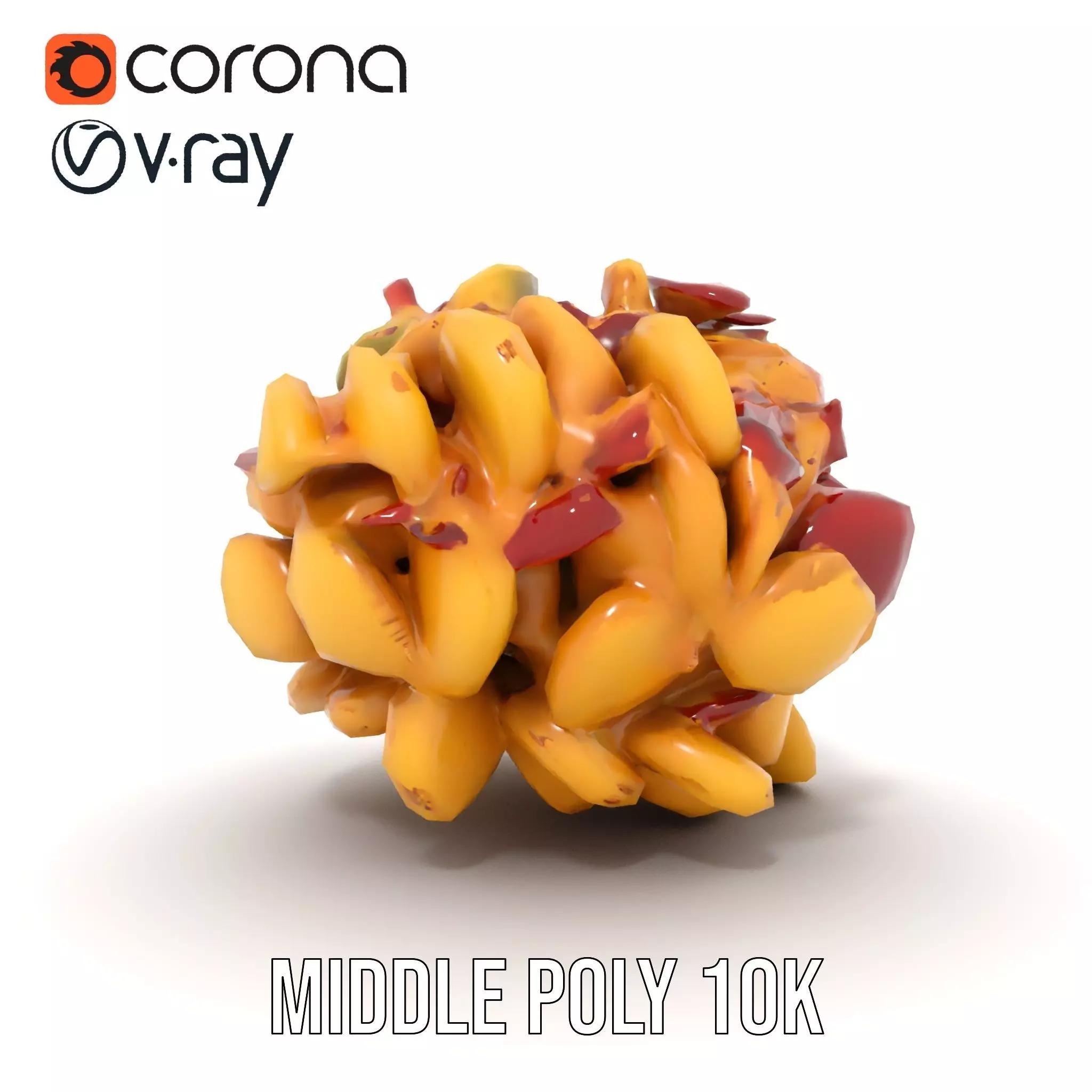 Savory Potato Salad model pack Low-poly 3D model_14