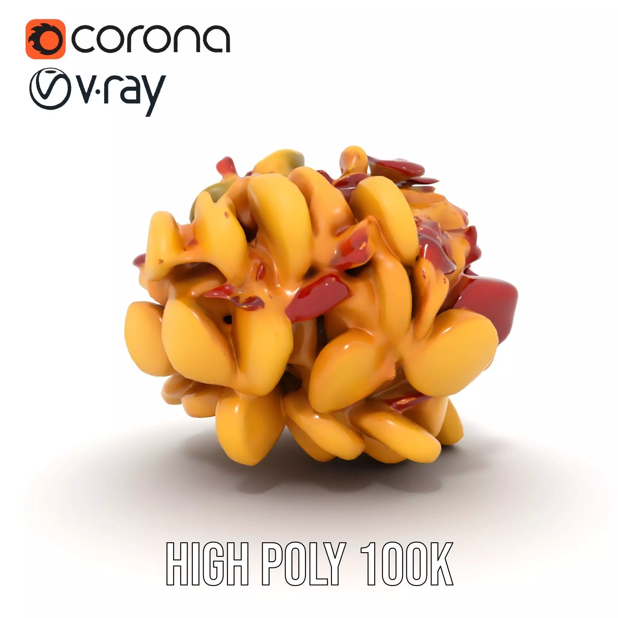 Savory Potato Salad model pack Low-poly 3D model_24