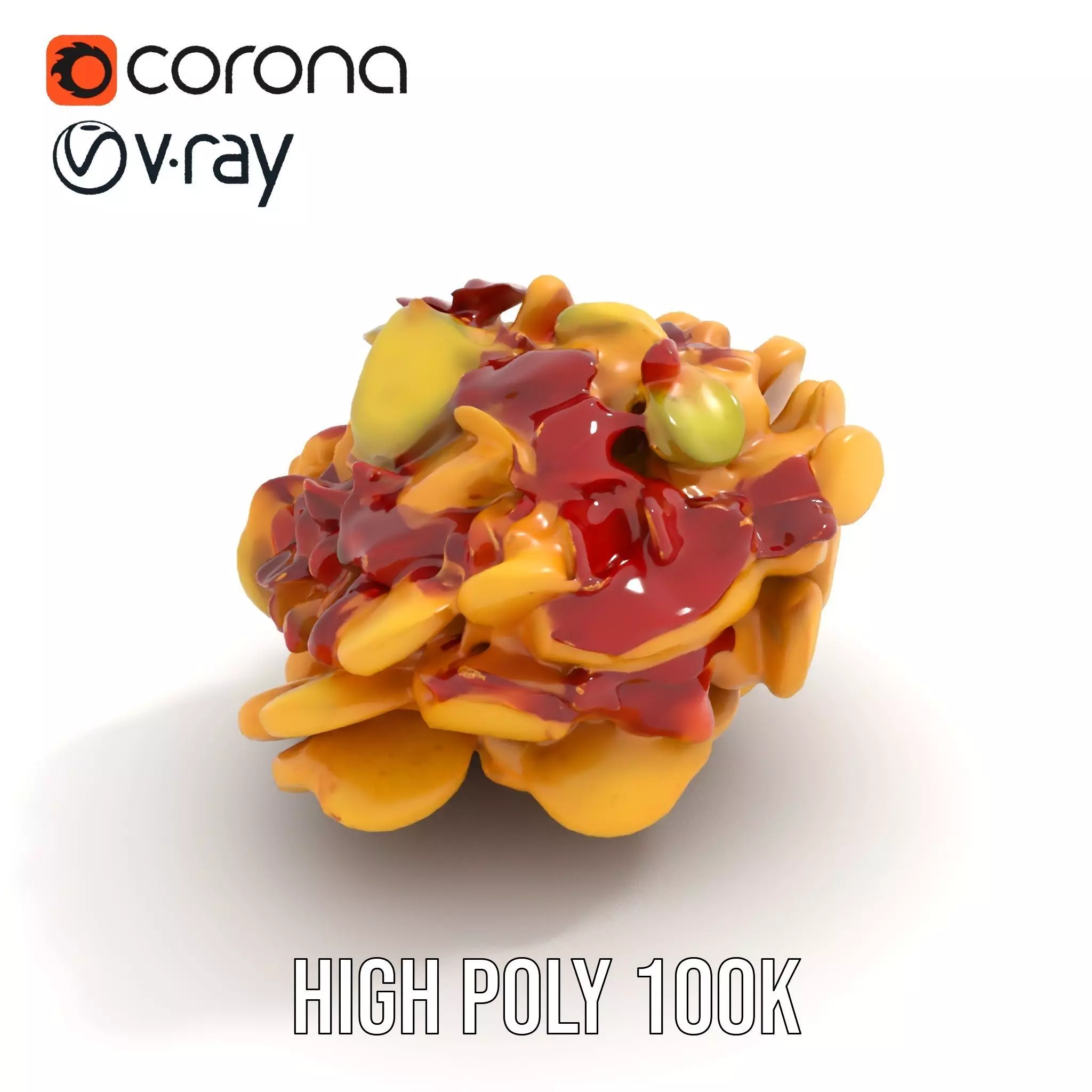 Savory Potato Salad model pack Low-poly 3D model_16