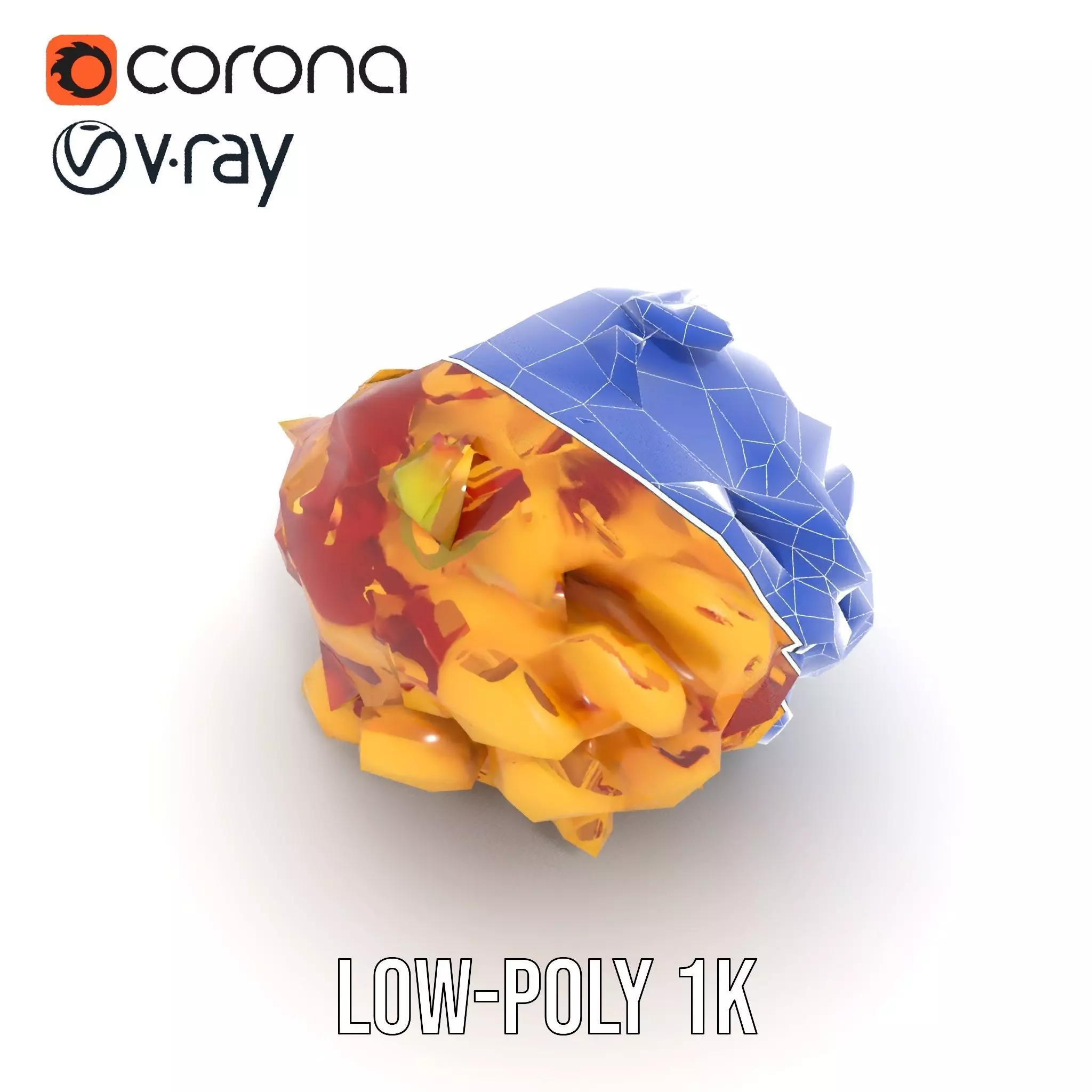 Savory Potato Salad model pack Low-poly 3D model_31