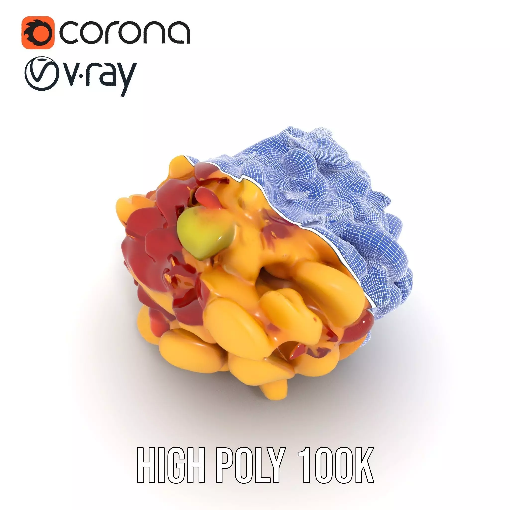 Savory Potato Salad model pack Low-poly 3D model_33