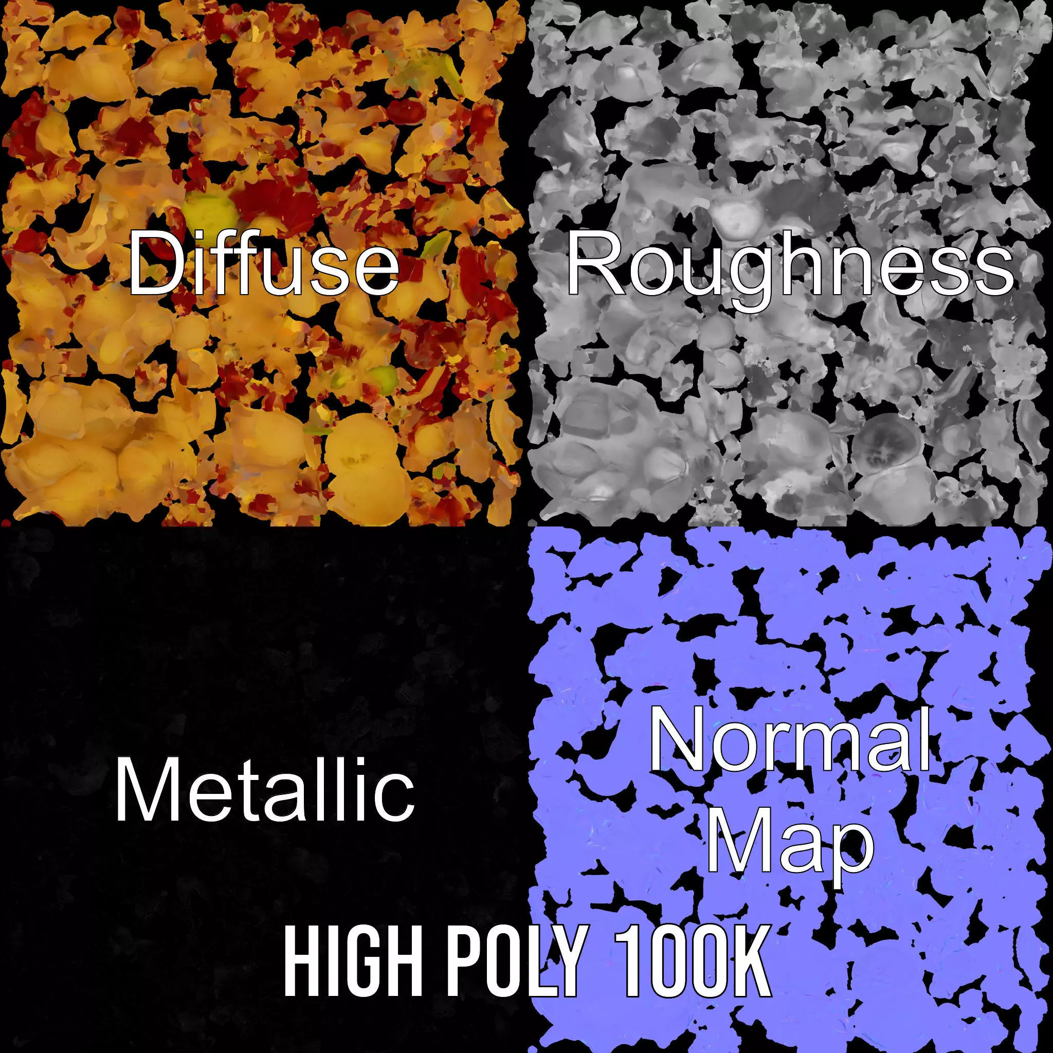 Savory Potato Salad model pack Low-poly 3D model_4