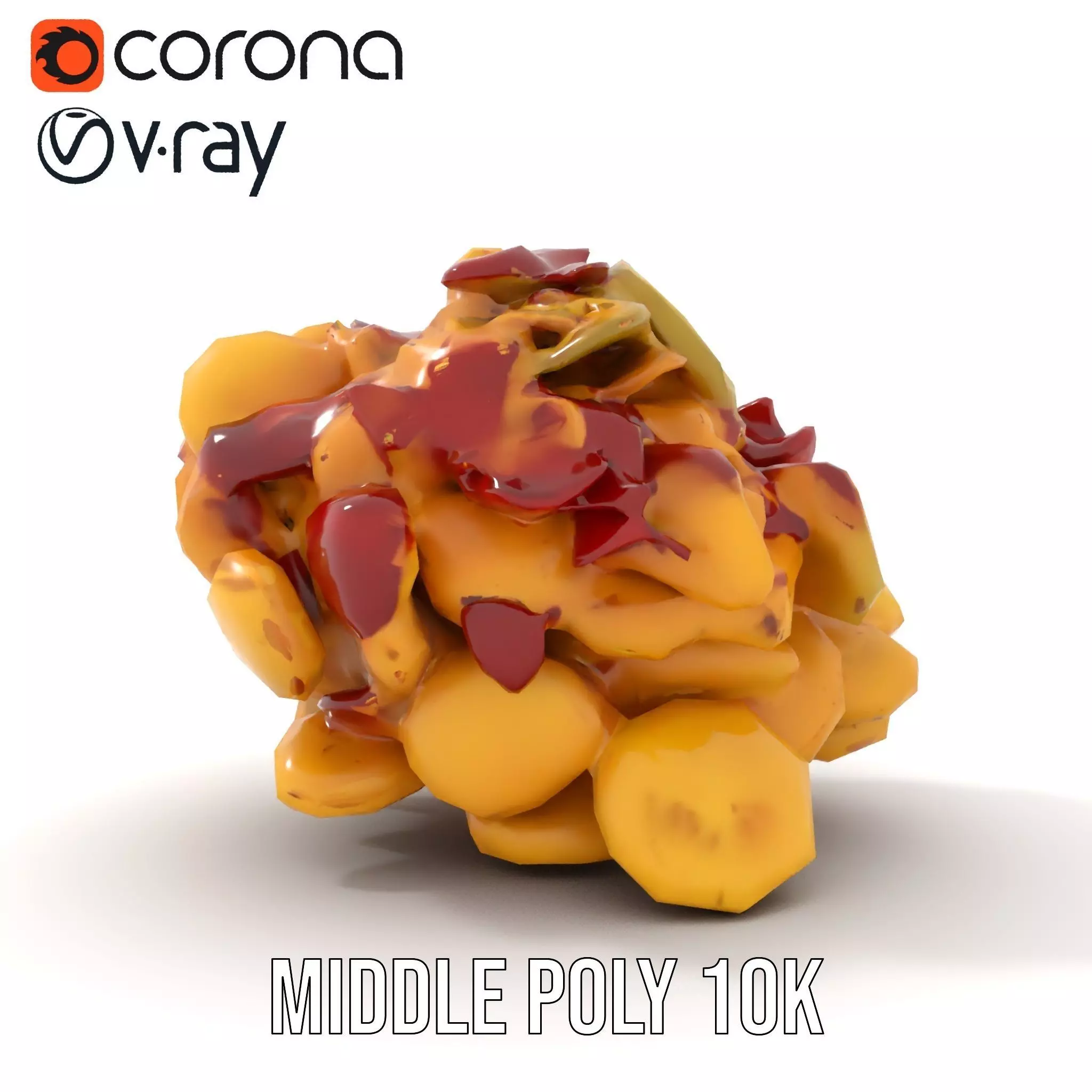 Savory Potato Salad model pack Low-poly 3D model_6