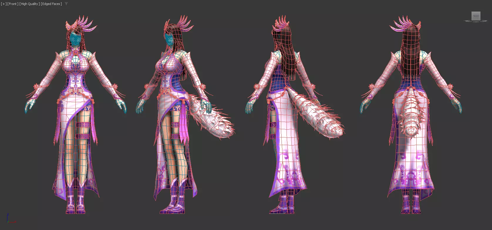 Female Character  71 3D model_4