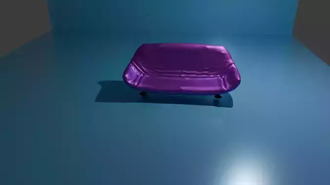 Leather Sofa 3D Model