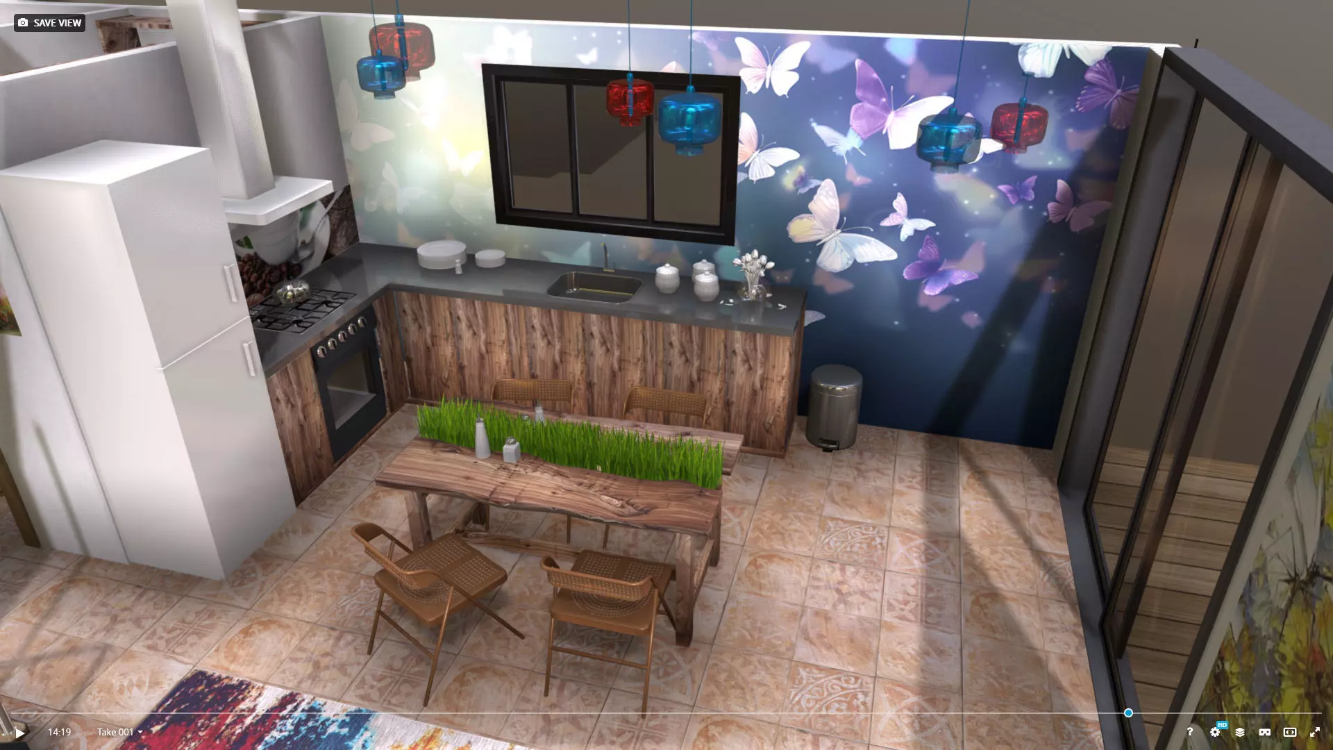 House 24-36 Lean Cottage Plans Low-poly 3D model_13