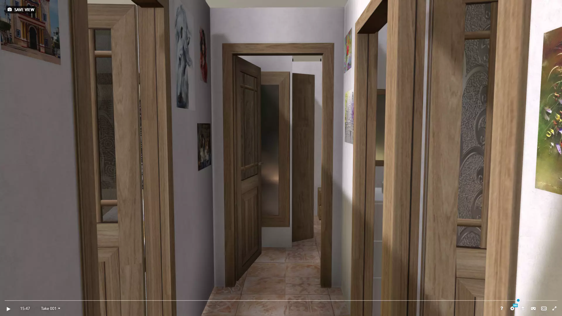 House 24-36 Lean Cottage Plans Low-poly 3D model_23