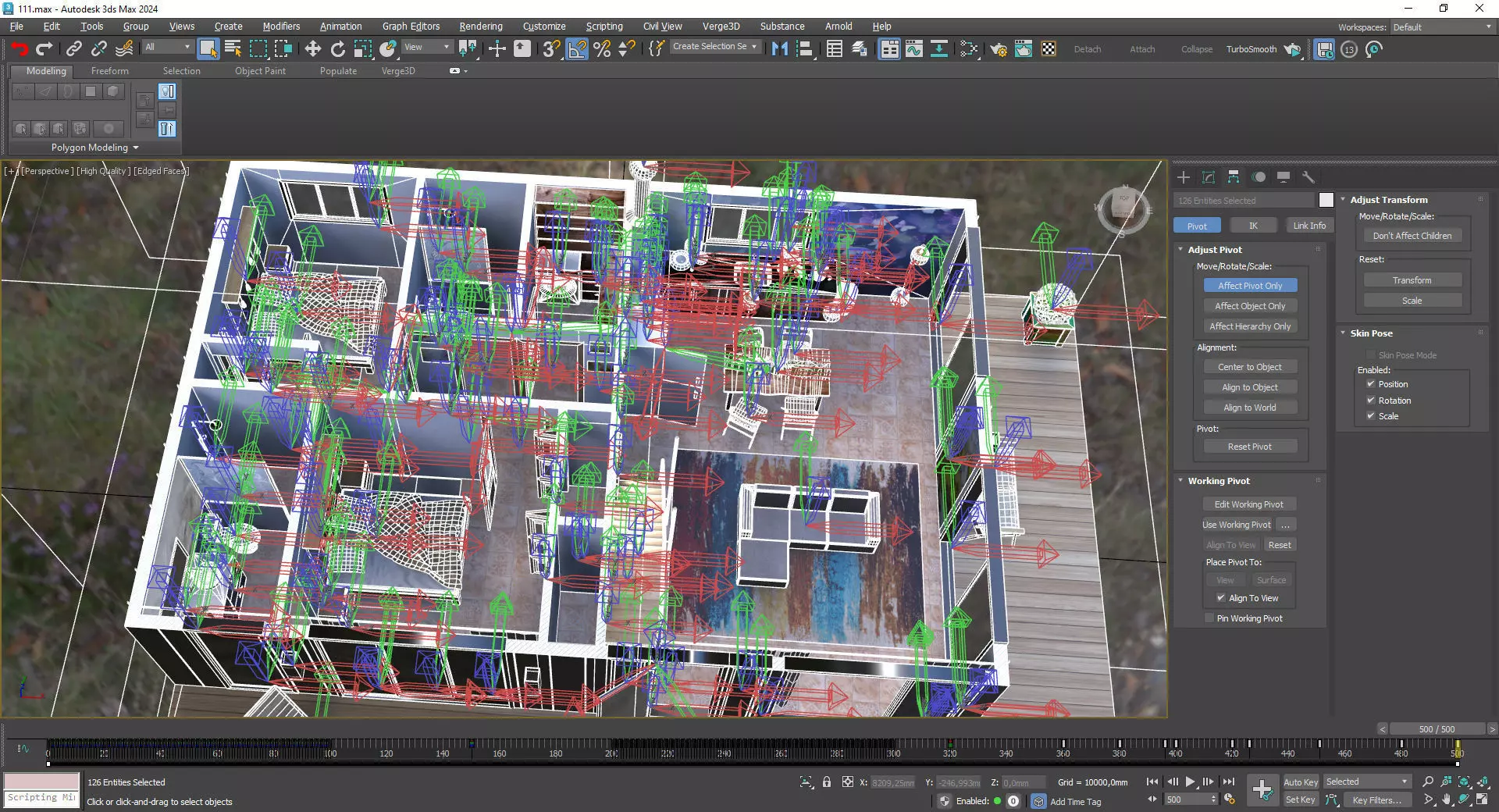 House 24-36 Lean Cottage Plans Low-poly 3D model_16