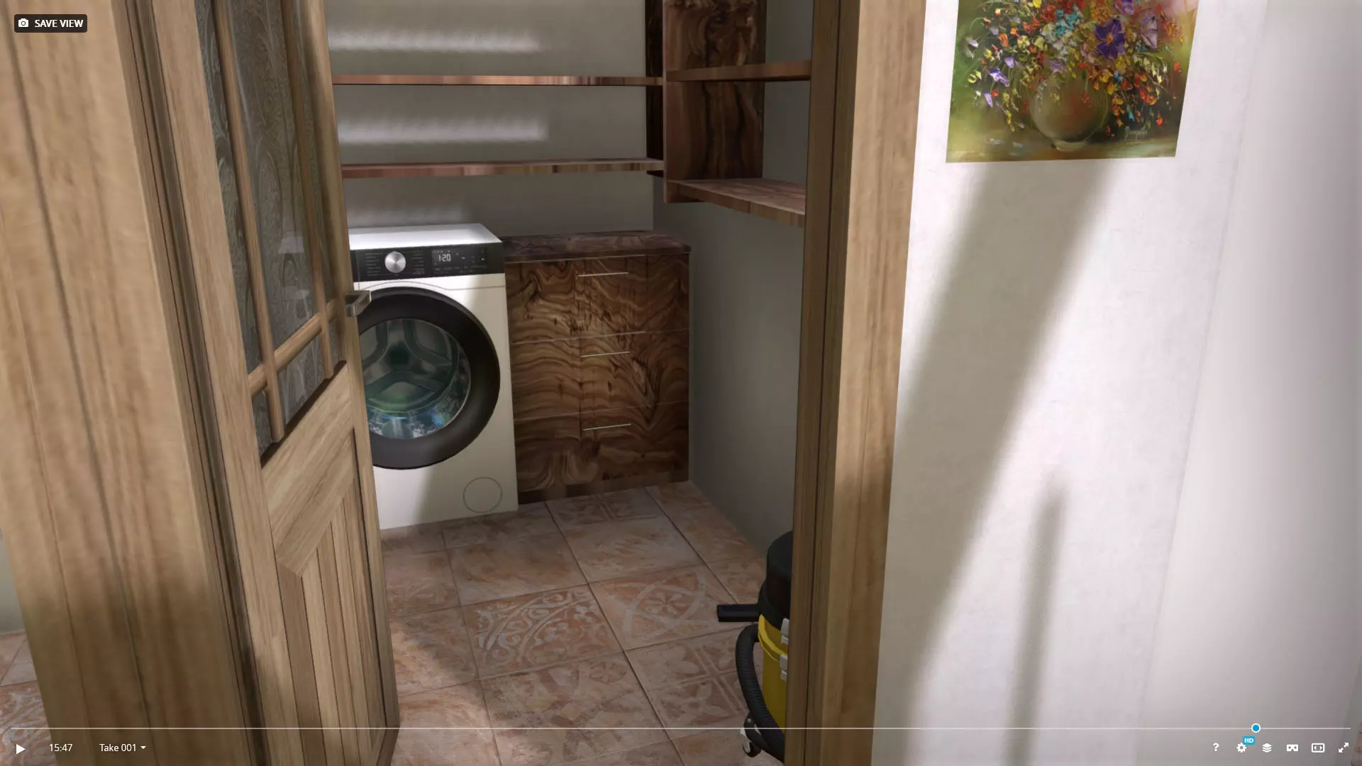 House 24-36 Lean Cottage Plans Low-poly 3D model_14