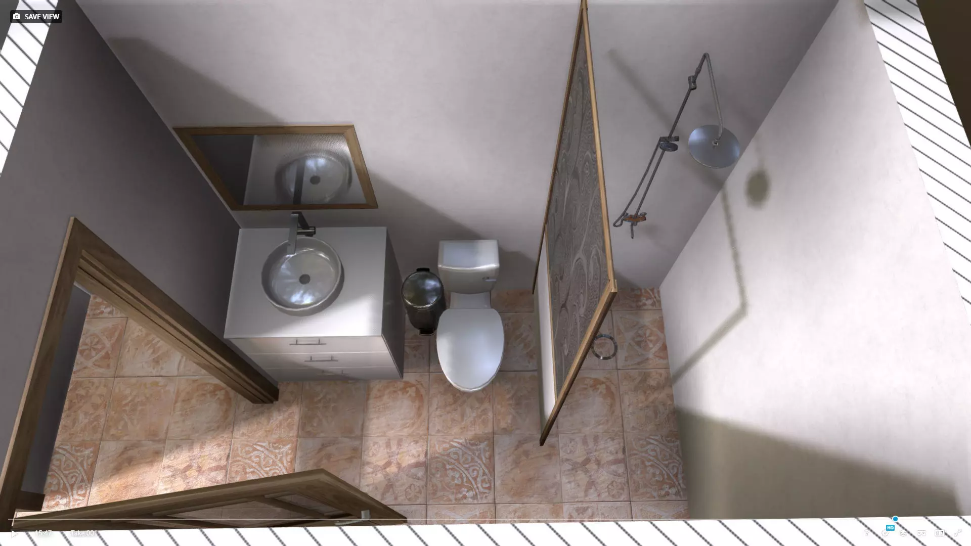 House 24-36 Lean Cottage Plans Low-poly 3D model_24