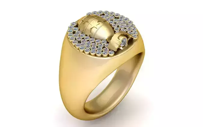 Bomb Inspired Ring