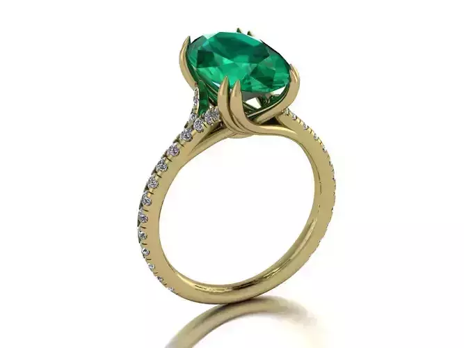 Jewelry Ring Emerald Gemstone