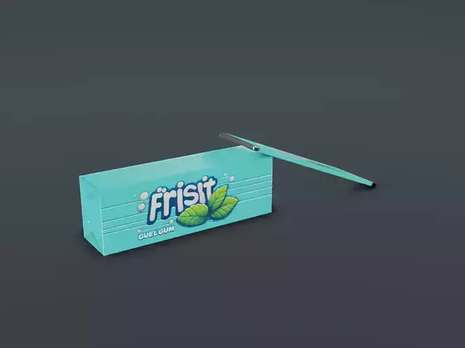 3D Mint Bubble Gum Model