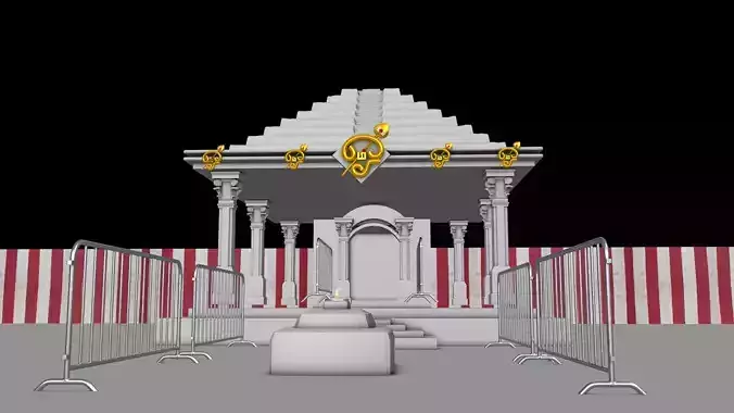 Temple 3D Model
