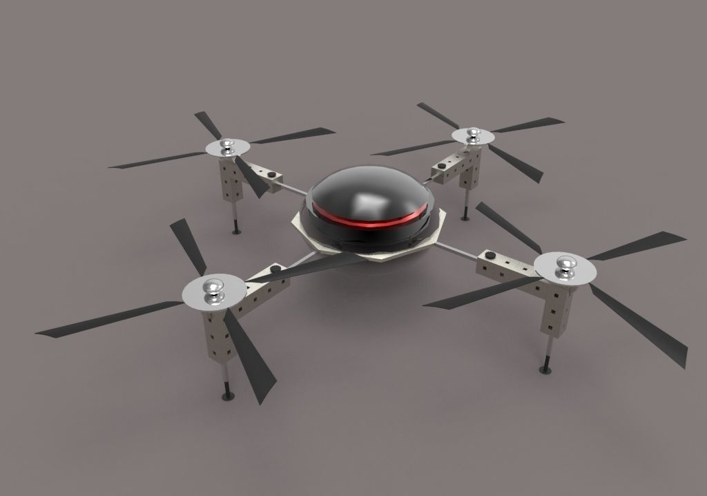 Super Drone  3D model_2