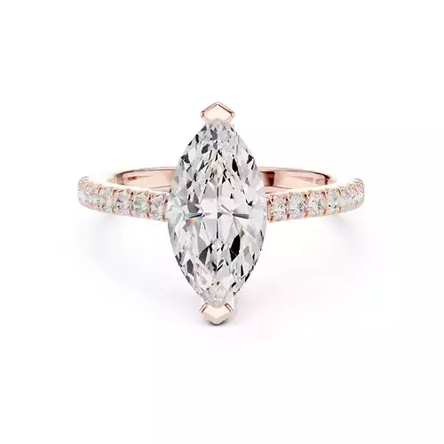 2CT Marquise Cut Diamond Engagement Wedding Ring 3DM STL Video