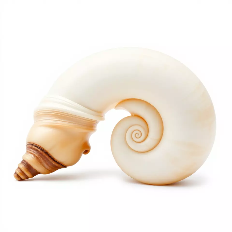 Seashell Spiral model pack Low-poly 3D model_3