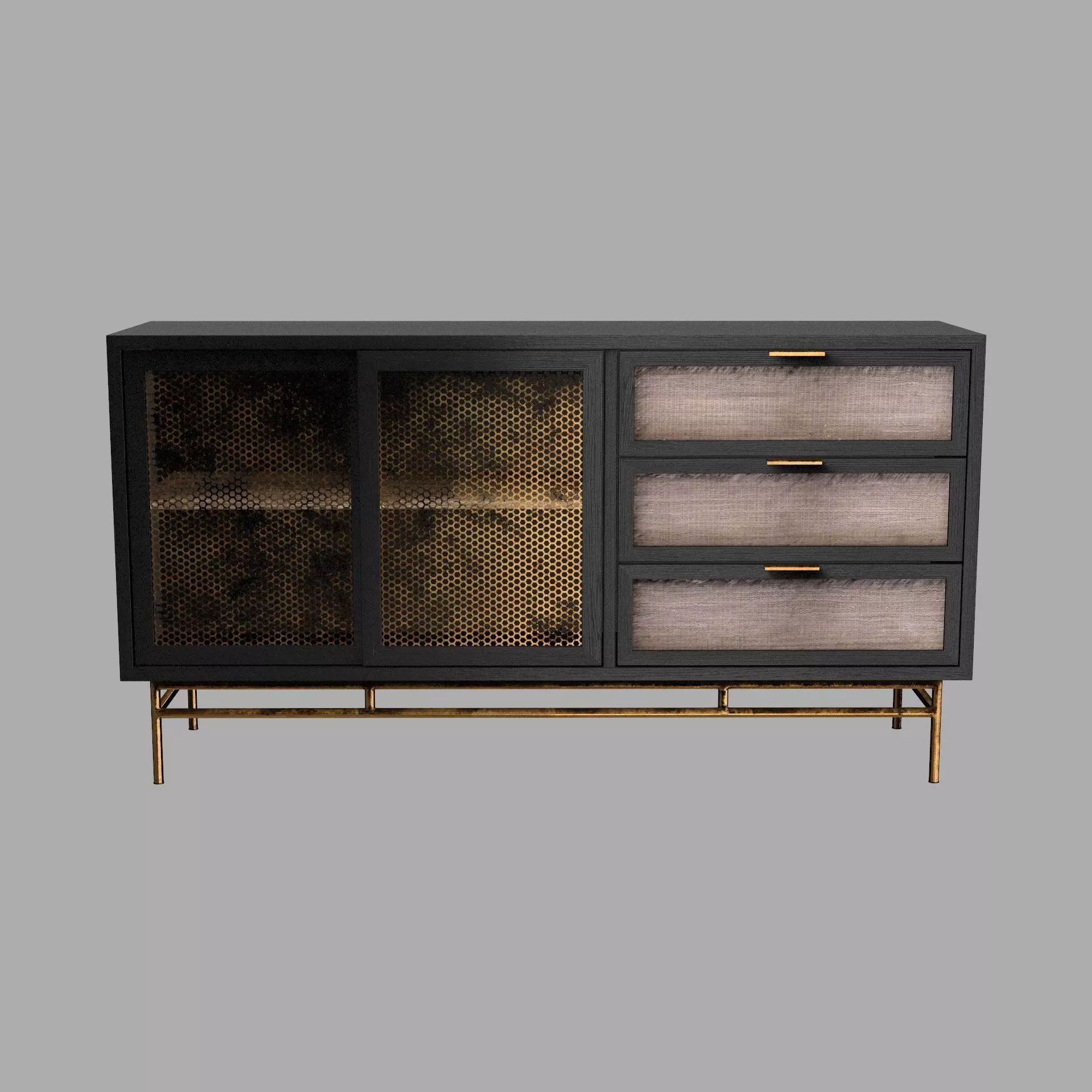 Jolvira Chest of Drawer 3D model_1